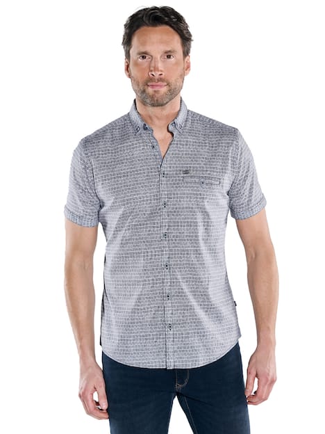 engbers Herren Kurzarm-Hemd regular , Marineblau