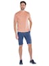 Herren Rundhals T-Shirt mit Brusttasche , Orange