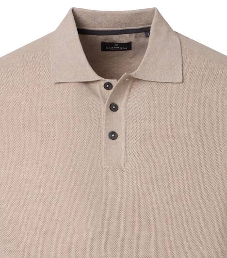 Polo-Shirt Langarm uni