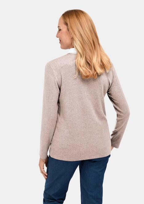 GOLDNER Poloshirt Thermopoloshirt met zachte binnenkant en katoenen kraag