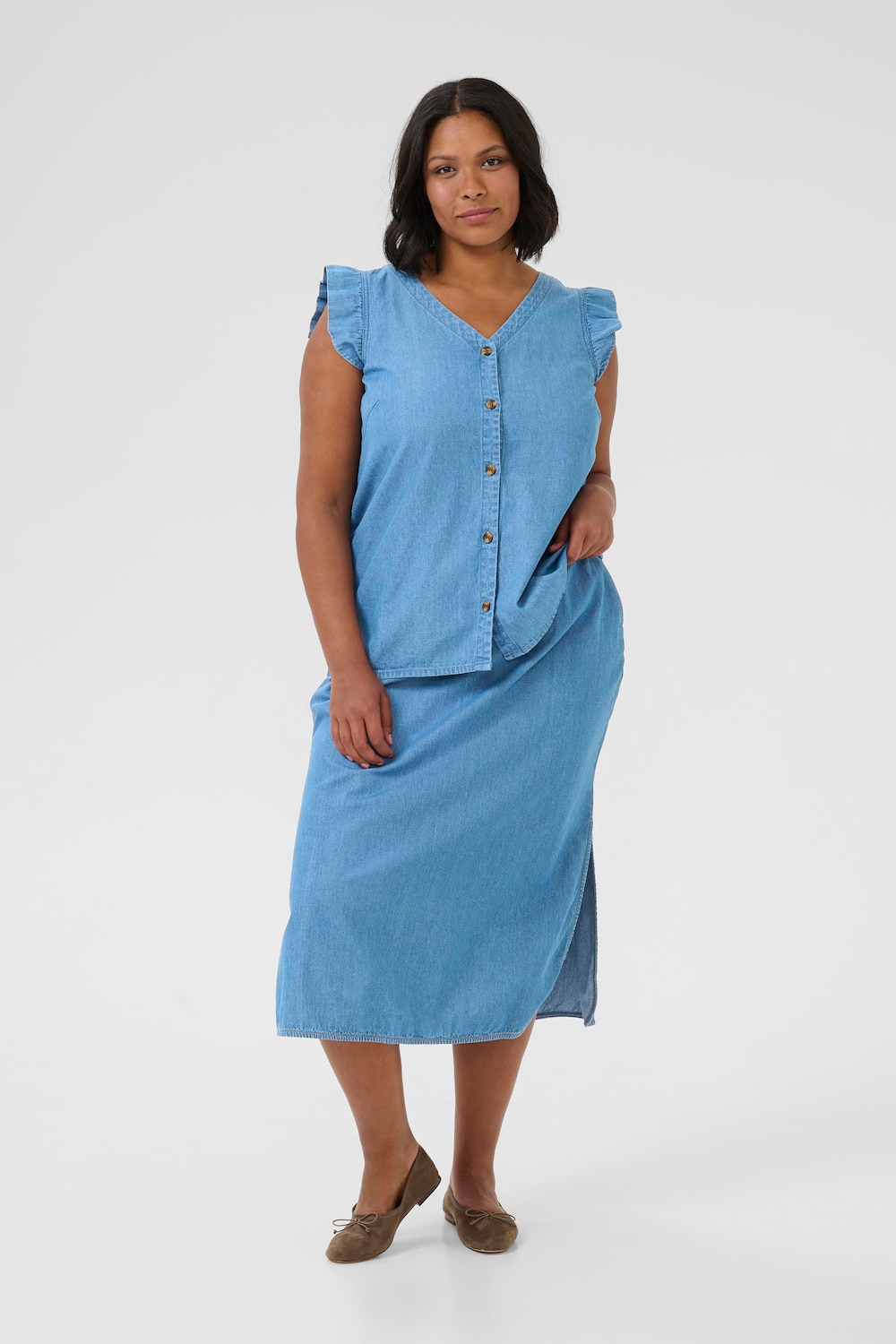 Ärmellose Bluse Loose fit