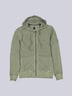 Herren Sweatjacke mit Kapuze , Khaki