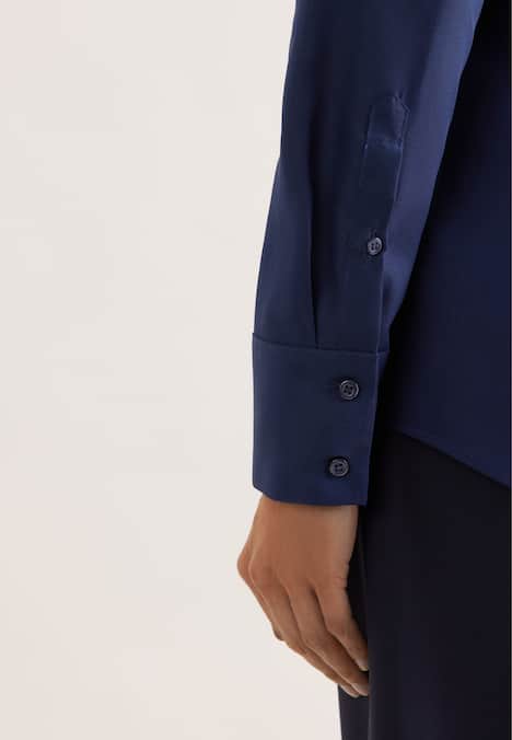 Damen Kelchkragenbluse - Uni