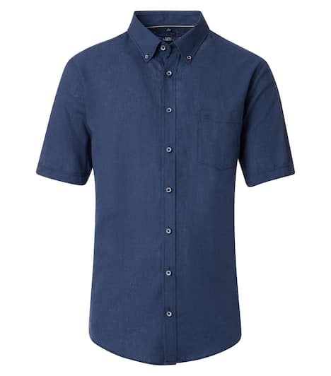 Leinenhemd uni Casual Fit