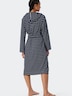 Schiesser Damen Bademantel Feather Terry - navy