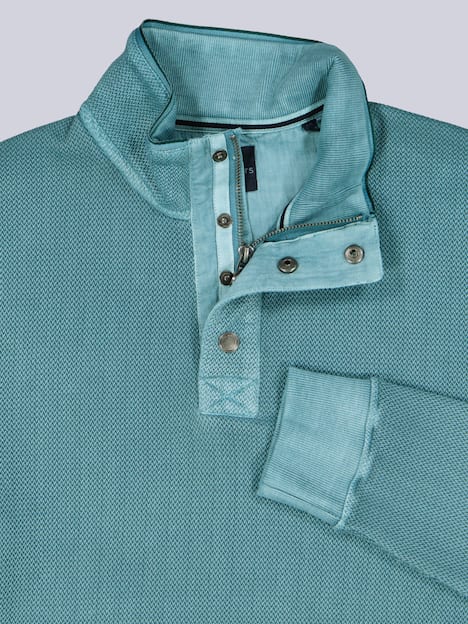 engbers Herren Sweatshirt Stehbund , Petrolblau