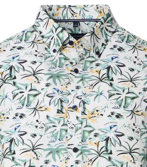 Freizeithemd Kurzarm Print Casual Fit