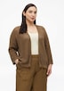 Ajour-Strickjacke mit 3/4-Arm