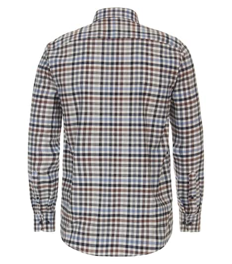 Flanellhemd kariert Casual Fit