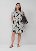 Blusenkleid aus Leinenmix mit Eingrifftaschen