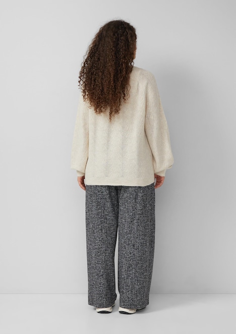 Pullover mit Ajourmuster
