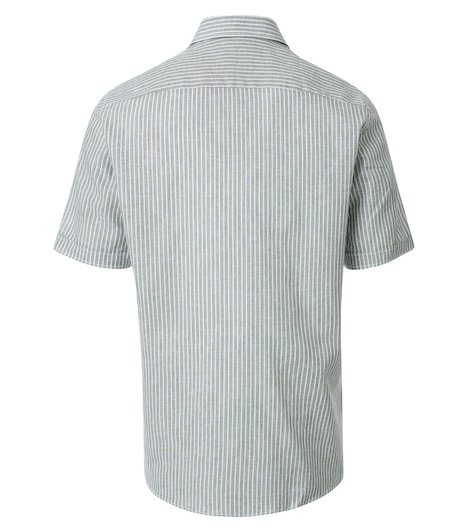 Leinenhemd kurzarm gestreift Casual Fit