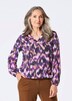 GOLDNER Blouse Gedessineerde blouse met tuniekhals