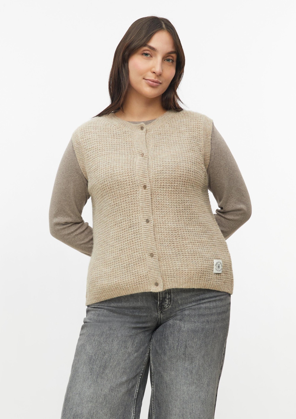 Strickweste aus Alpakamix