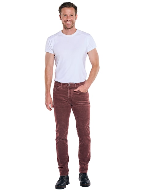 Herren Cordhose aus französischer Ware , Bordeaux