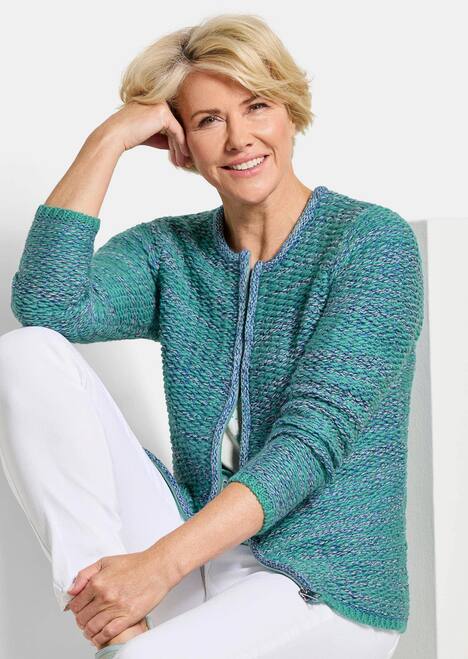 Strukturjacke mit Rollband