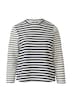 Verkürztes Jersey-Sweatshirt im Streifenmix
