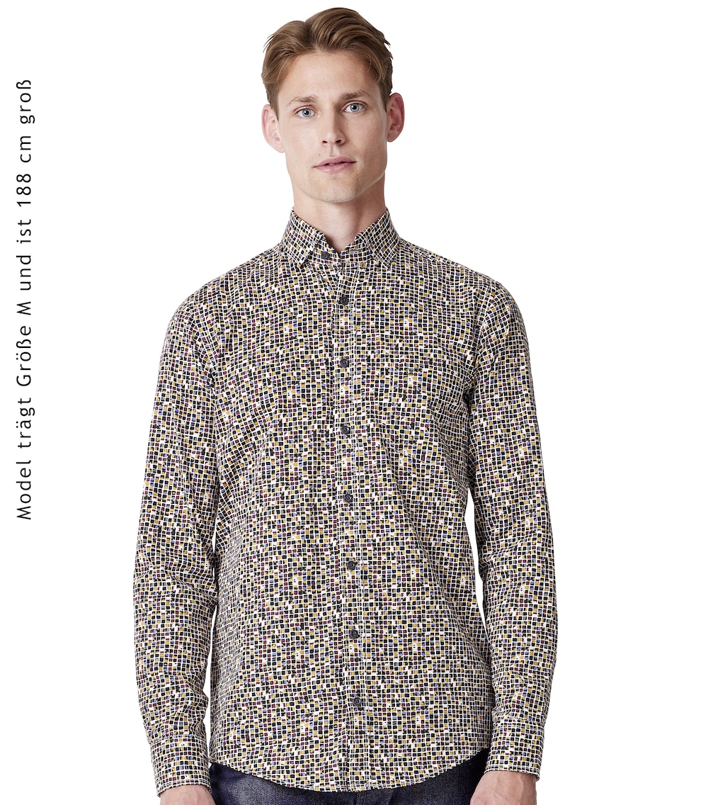 Freizeithemd Print Comfort Fit