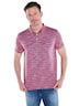 Herren Polo-Shirt meliert , Hellrot