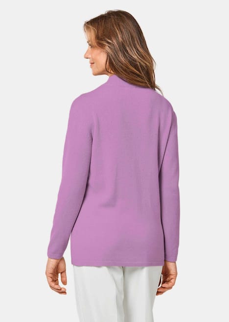 Kuschelweicher Kaschmirpullover mit Kragen