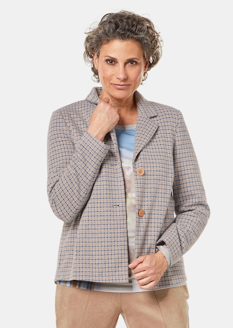 Indoorjacke aus strukturiertem Jersey