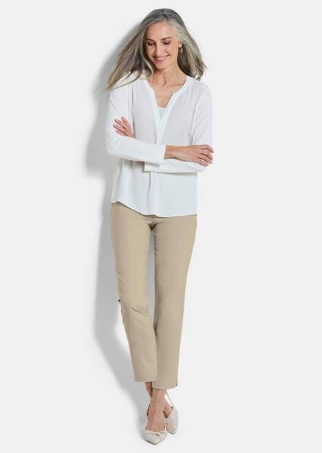 Elegante 7/8-Hose mit Schlupfbund