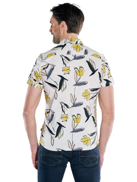 engbers Herren Kurzarm-Hemd aus Jersey , Beige