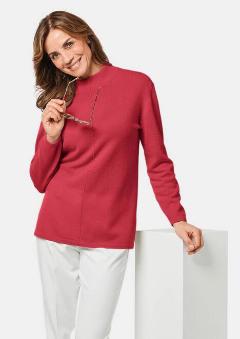 Kuschelweicher Kaschmirpullover mit Kragen