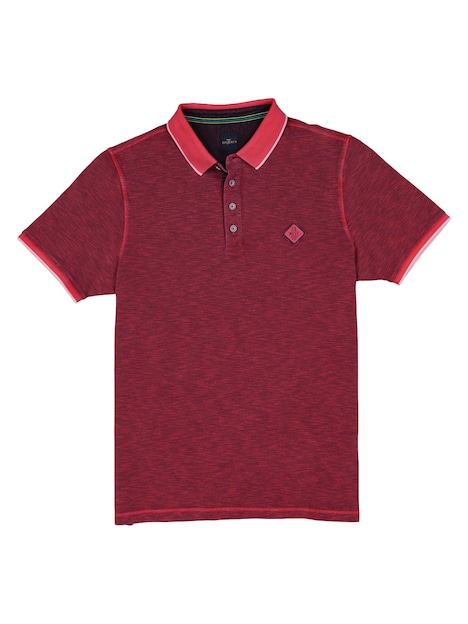Herren Poloshirt , Rot