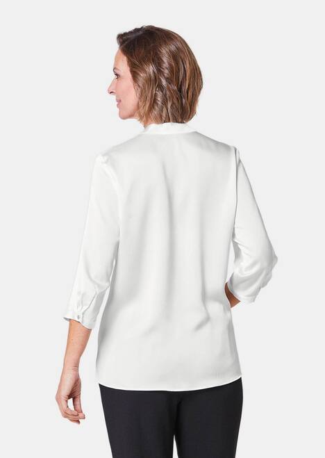 GOLDNER Blouse met opstaande kraag Blouse met feestelijke opstaande kraag