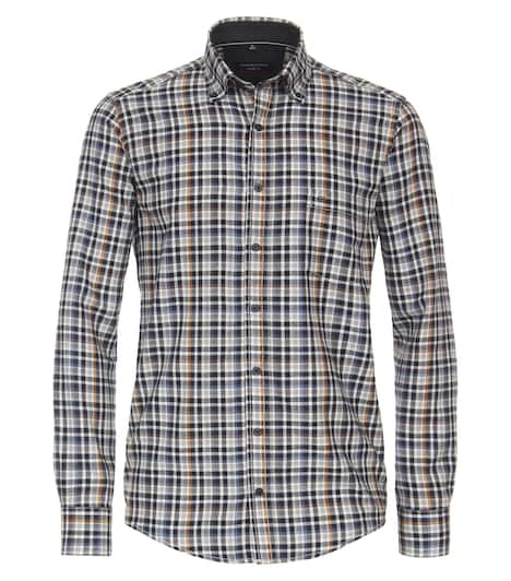 Flanellhemd kariert Casual Fit