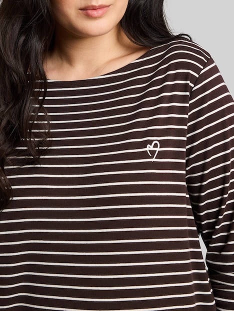 Langarmshirt mit Streifenmuster