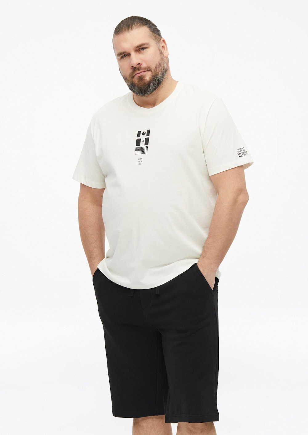 T-Shirt mit Front- und Rückenprint