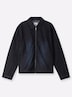 Jeansblazer Jeansjacke in Blousonform Langarm Umlegekragen