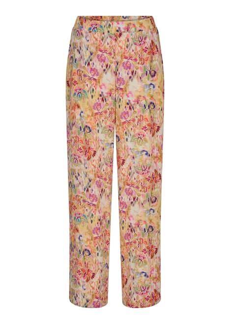 Schlupfhose mit floralem Print