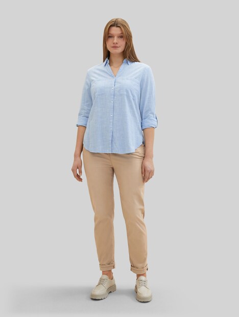 Bluse mit Brusttaschen
