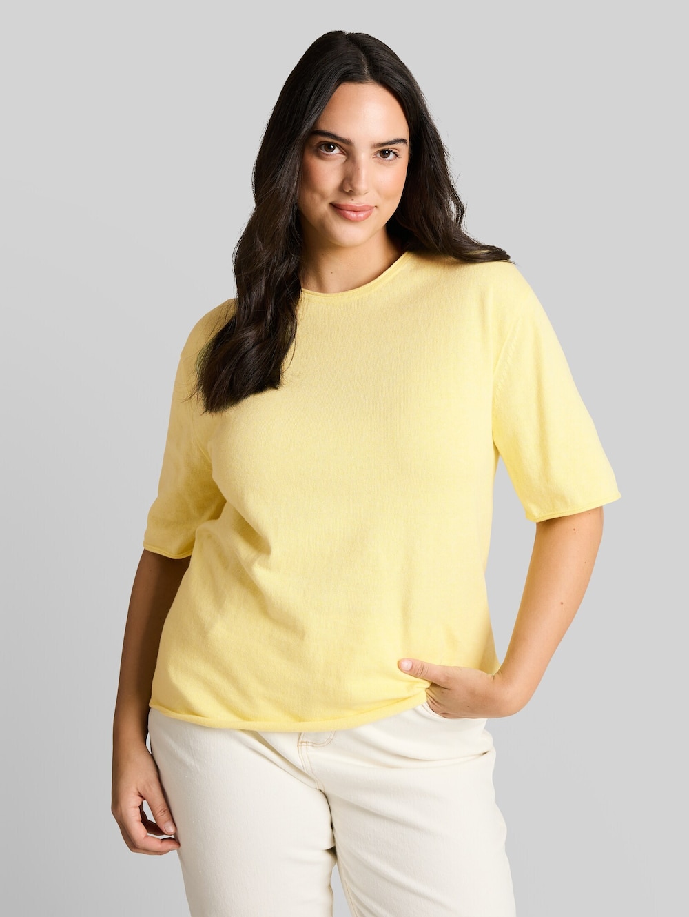 Loose Fit Strickpullover mit Kaschmir-Anteil