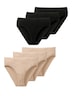 Schiesser Damen Slip 6-Pack Essentials - beige