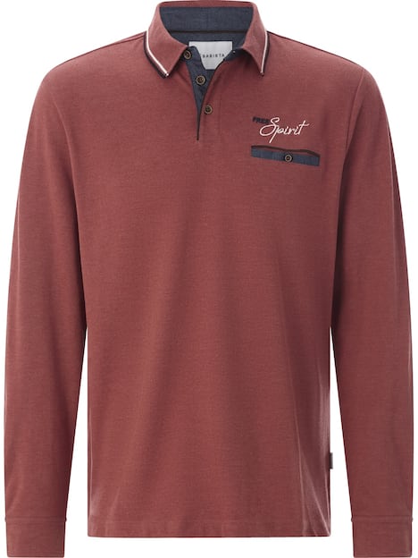 Langarm-Poloshirt VITORIO