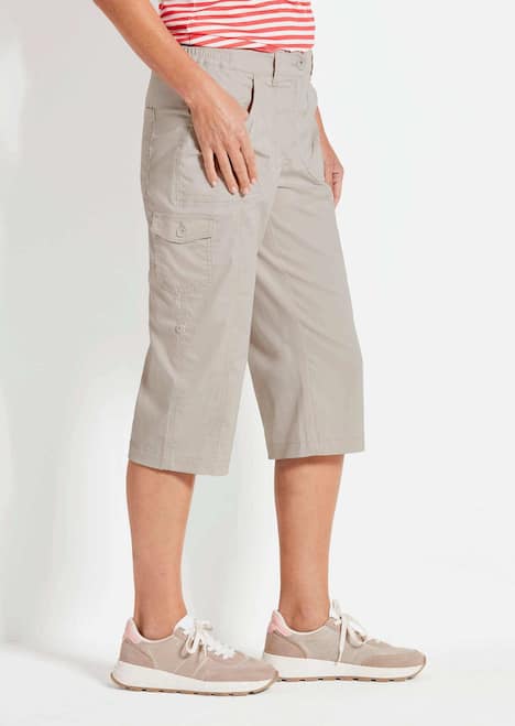 GOLDNER Functionele capri CARLA Oprolbare capribroek met een speciale bewerking