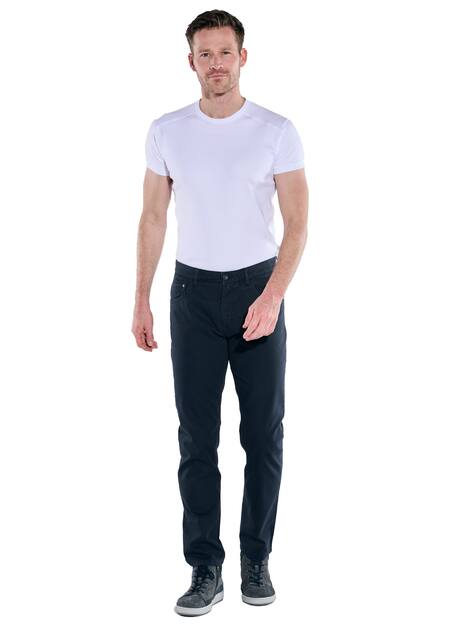 engbers Herren 5-Pocket-Hose regular , Marineblau
