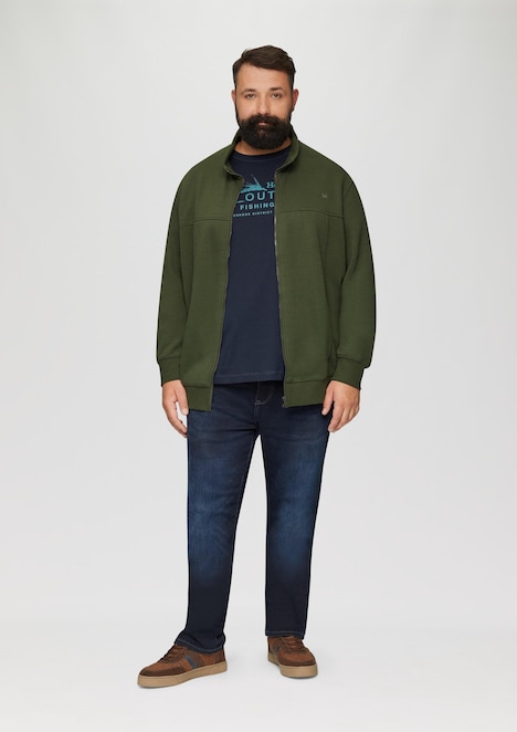 Sweatjacke mit Stehkragen