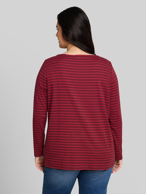 Langarmshirt mit Streifenmuster