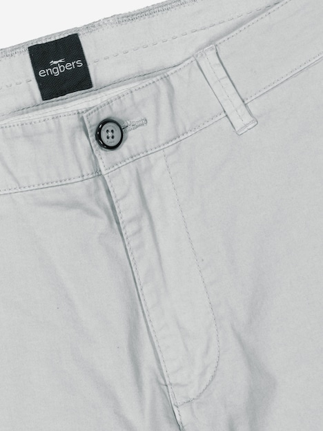 Herren Chino-Bermuda regular , Silbergrau