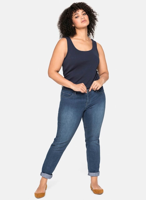 Tanktop Ärmellos Uni Ohne Kragen