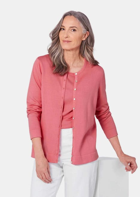 Figurnahes Twin-Set aus Pima-Baumwolle