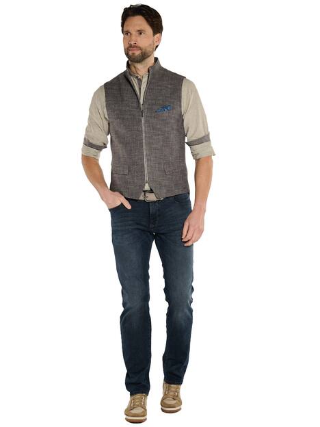 engbers Herren Sakko-Weste regular , Dunkelbraun