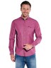 Herren Hemd uni , Feuerrot