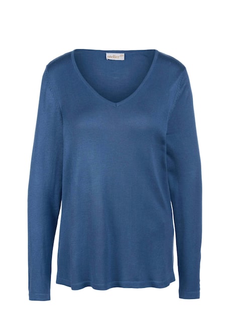 GOLDNER Pullover met V-hals Tricot pullover