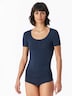 SCHIESSER Damen Shirt 1/2 Arm - nachtblau